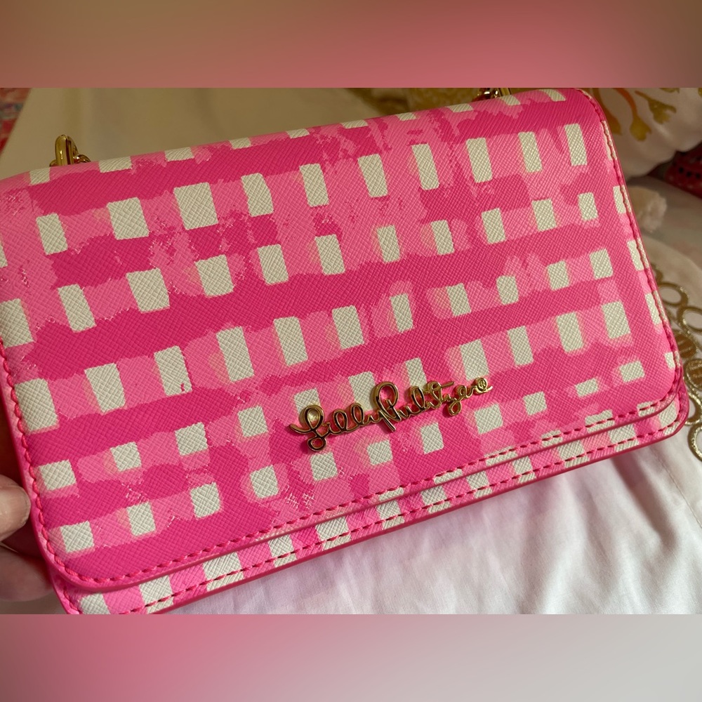 Lilly Pulitzer Kat Crossbody Bag Pink Tropicals. New without tags.